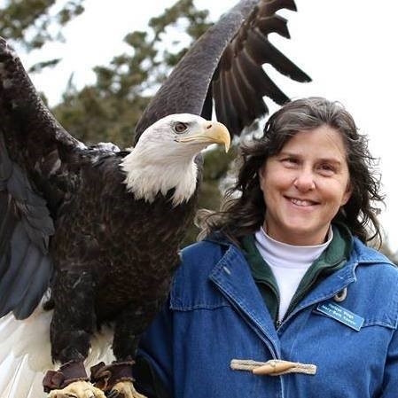 Mary-Beth, founders of Horizon Wings Raptor Rehabilitation and Education.